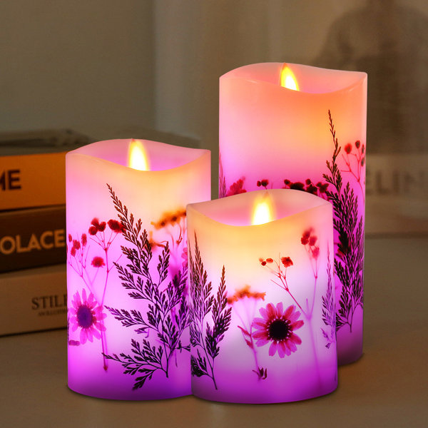 Wildon Home® 3 Piece Flameless Candle Set Wayfair